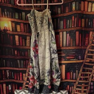 Floral Maxi Dress with Spaghetti Straps